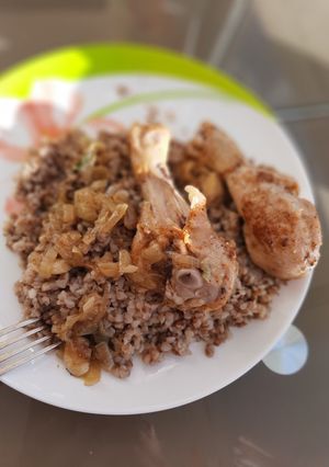 Фото Тушеные куриные ножки.