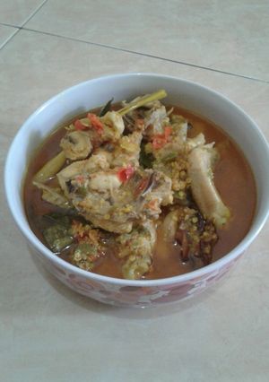 Foto resep Ayam pedas asam bumbu kuning