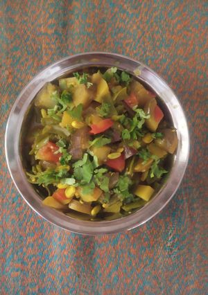 વાલોળ,બટેટા,ટમેટા અને રીંગણા નું શાક રેસીપી મુખ્ય ફોટો