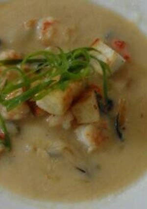 A picture of Seafood Bisque.