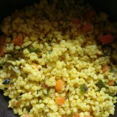A picture of Foxtail millet veg upma.