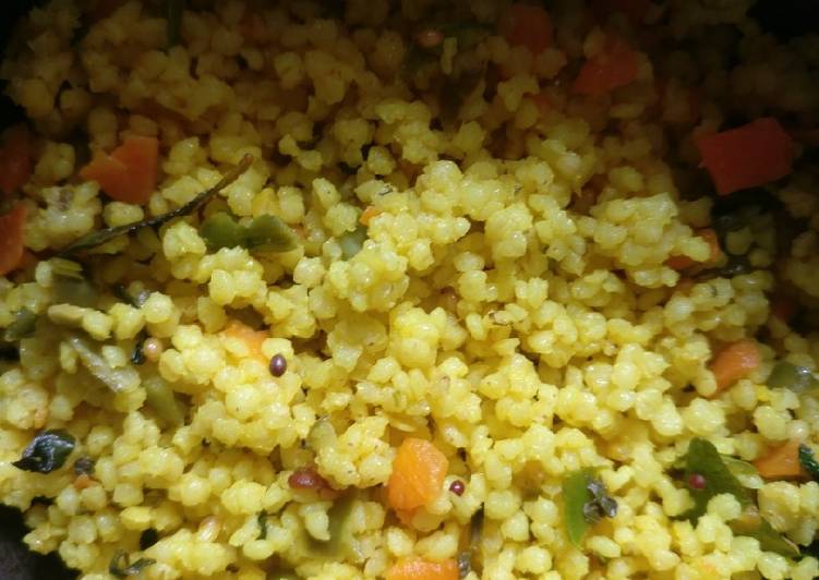 Step-by-Step Guide to Cook Tasty Foxtail millet veg upma