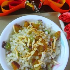 A picture of Steamed sabudana khichdi.