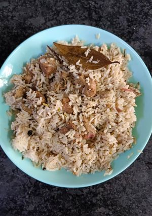 A picture of Maldives mutton biriyani.