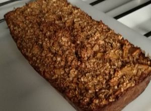 Una foto de Budín de avena, manzana y miel (sin harina)