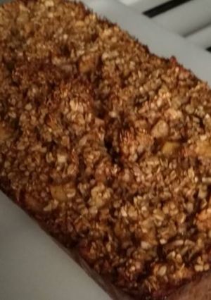 Una foto de Budín de avena, manzana y miel (sin harina)
