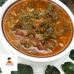 Taushe Soup (Pumpkin soup) A picture of Taushe Soup (Pumpkin soup).
