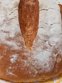 Una foto de Hogaza de pan sin amasado