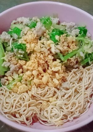 รูปของ บะหมี่แห้ง,หมูสับทรงเครื่อง - คีโต