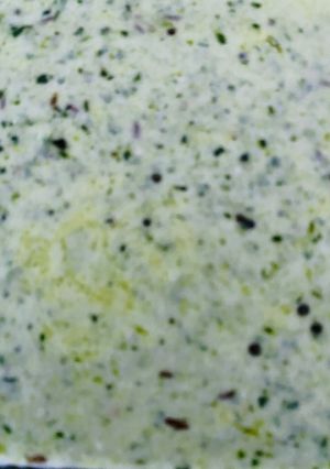 A picture of Green Dahi Tikhari.
