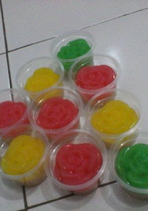 Foto resep puding mawar 