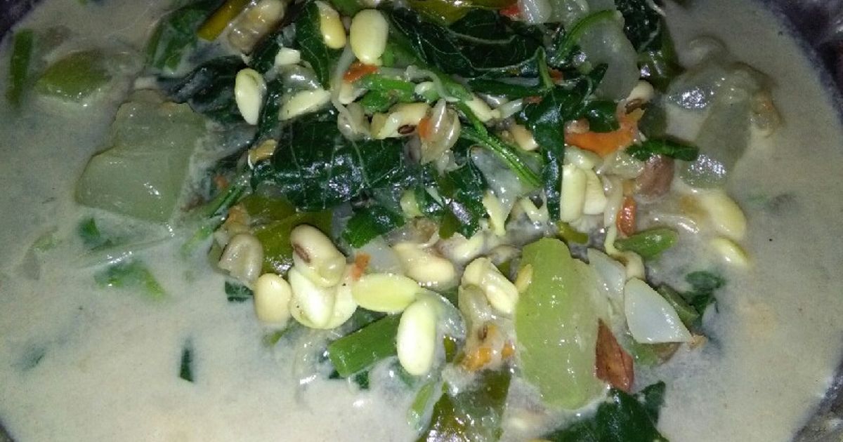 Day 20 : Sayur bobor bayam labu dan daun so (menu buka puasa)