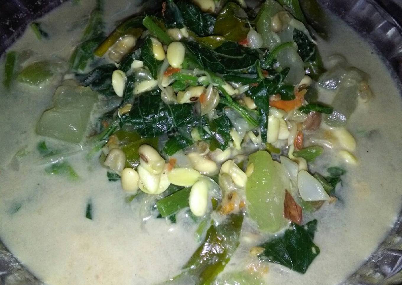 Day 20 : Sayur bobor bayam labu dan daun so (menu buka puasa)