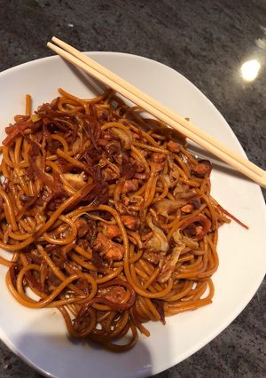 Kínai pirított tészta Kittina módra recept fotója