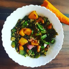 A picture of Bhindi kumro vazi.
