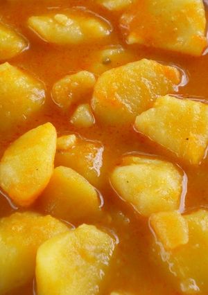 Una foto de Estofado de patatas viudas