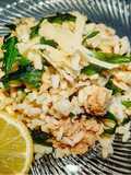 Insalta di Riso con Rucola, Tonno e Scaglie