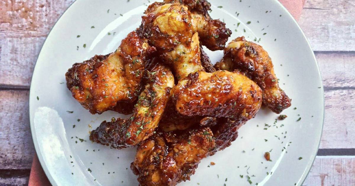 Resep 10 Crispy Garlic Honey Teriyaki Chicken Wings oleh