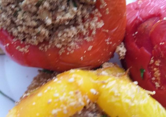 Peperoni imbottiti con la carne