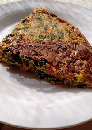 Una foto de Tortilla de acelga