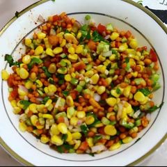 A picture of Corn Chaat.