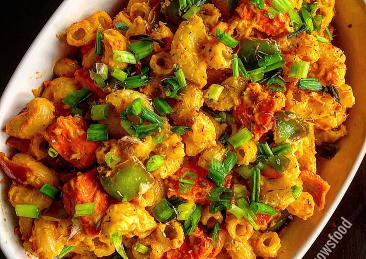 Steps to Cook Perfect Desi Paneer Tikka Mac ‘and’ Cheese