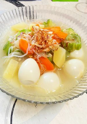 Foto resep 98. Sup Oyong Telur Puyuh