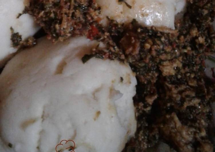 Saturday Fresh Pounded yam and egusi soup