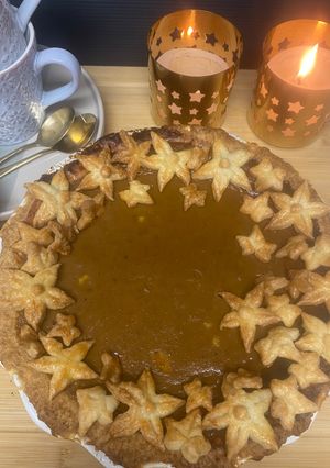 Una foto de Calabaza 🎃 Pumpkin Pie “Sabores de Otoño“ (Pastel de Calabaza) 🎃 🎃🎃 V - 1