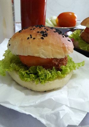 Foto resep Chiken Crispy Burger Rumahan