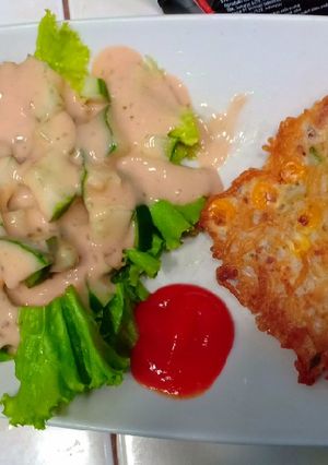 Foto resep Pancake bihun with salad sayur