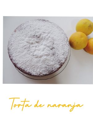 Una foto de Torta de naranja 🍊 Fácil y económica