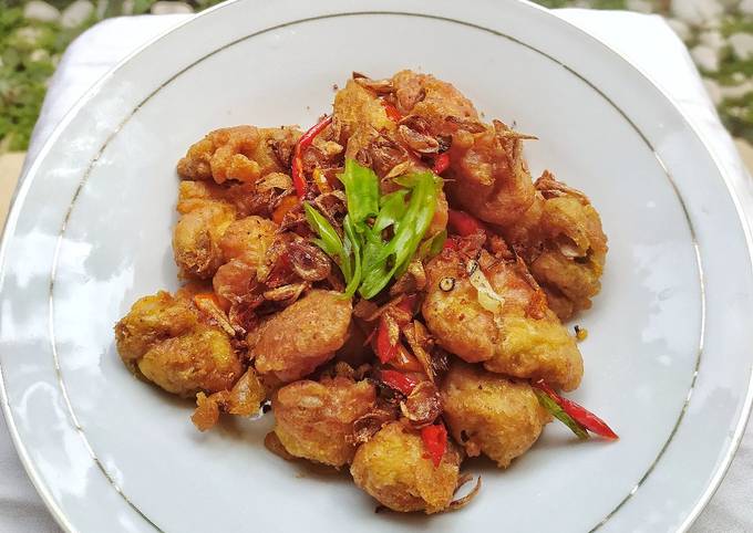 Ayam Popcorn Goreng Bawang