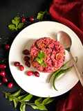 Foxtail Millet Cranberry Rice - South Indian Style