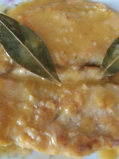 Una foto de Filetes de magro de cerdo en salsa de naranja🍊🌿