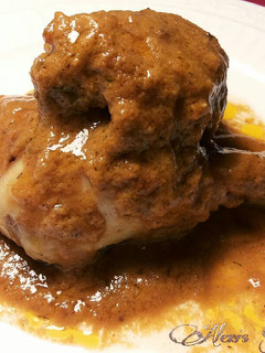Una foto de Pollo asado en salsa de especieas nobles