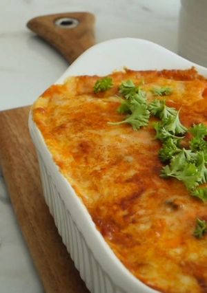 辣味双菇焗飯 的食譜成品照片