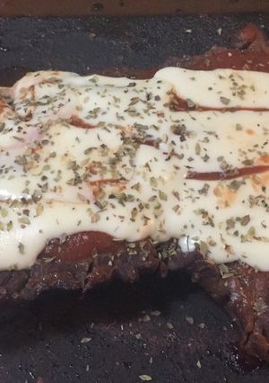 Una foto de Tapa de nalga a la pizza