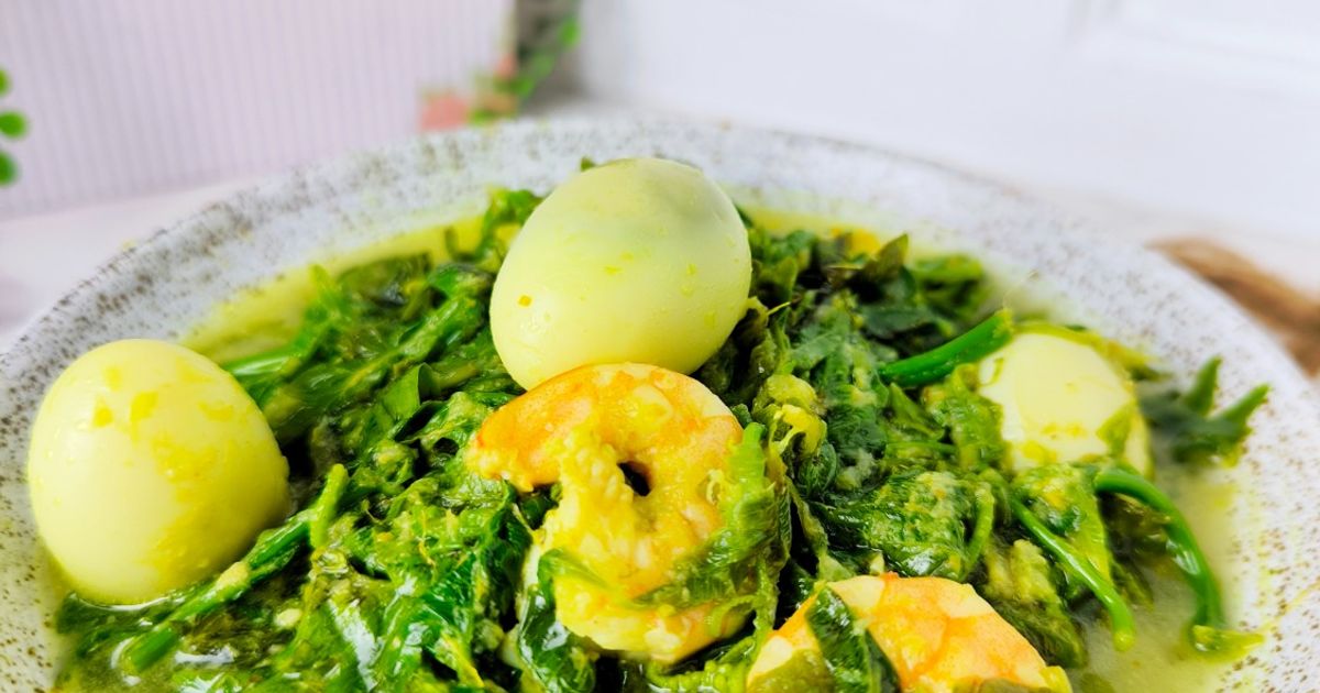 Gulai Pakis Udang Telur Puyuh