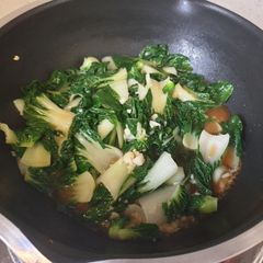 A picture of Stir fry NaiBai with garlic.