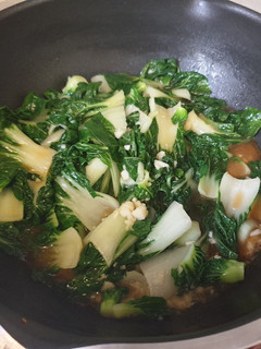 A picture of Stir fry NaiBai with garlic.