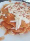 Entomatadas ó enjitomatadas con queso mozzarella