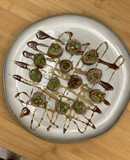 Rollos de espárragos y carne