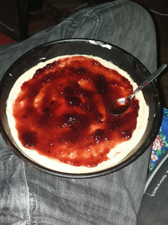 Una foto de Pizza dulce