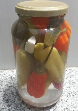 Una foto de Ají catalán en vinagre