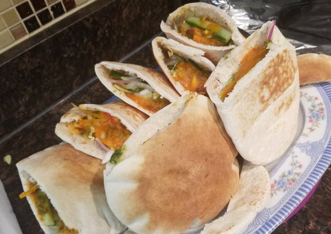 Recipe of Ultimate Chicken vegetable shawarma