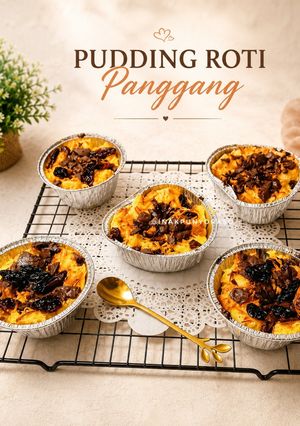 Foto resep Puding Roti Tawar Panggang