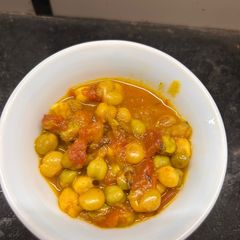 Green chana and green tur masala A picture of Green chana and green tur masala.