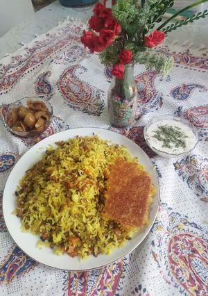 عکسی از دستور کلم پلو مخصوص بدون گوشت