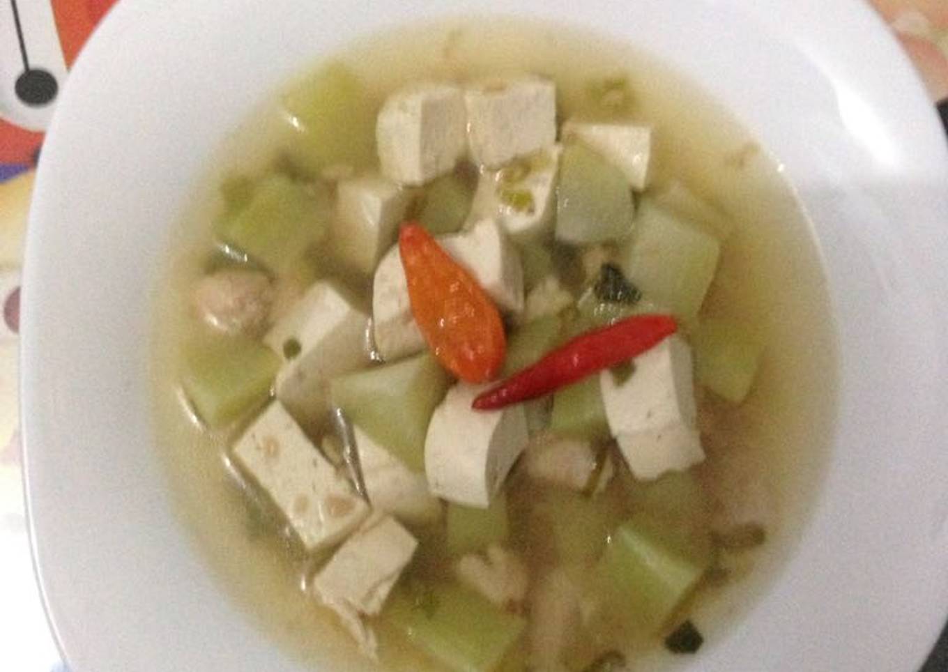 Sop Ayam Jamur Tahu